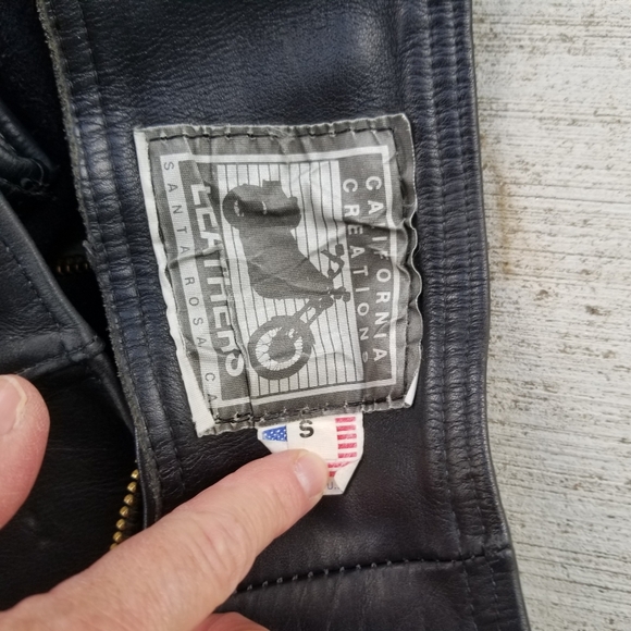 Heavy duty black leather chaps - Picture 4 of 4